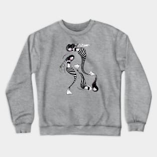 Drifting Along The Currents - Striped Mermaids 1 0f 2 Crewneck Sweatshirt